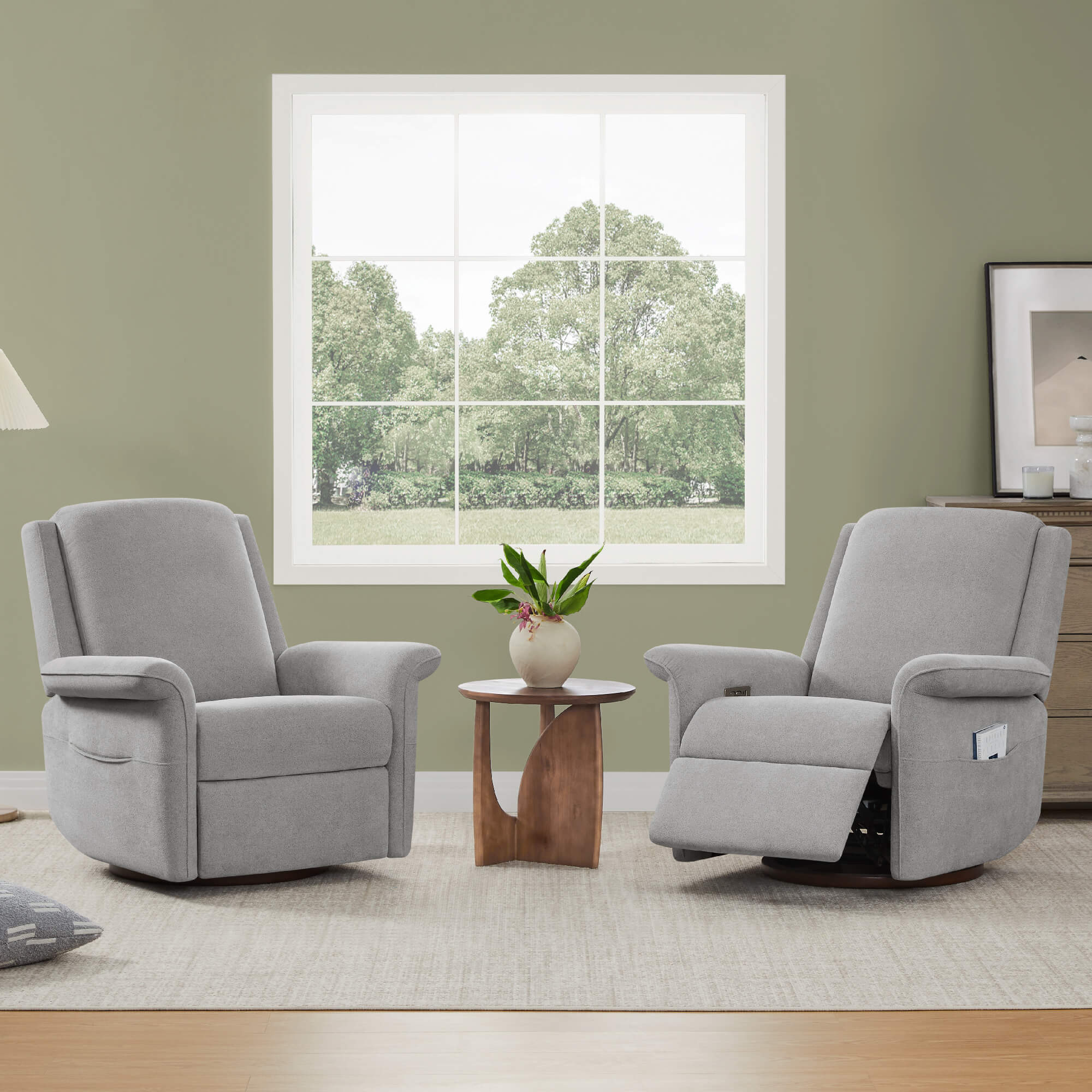 Fauteuil inclinable pivotant et motorisé Mila pour chambre d'enfant