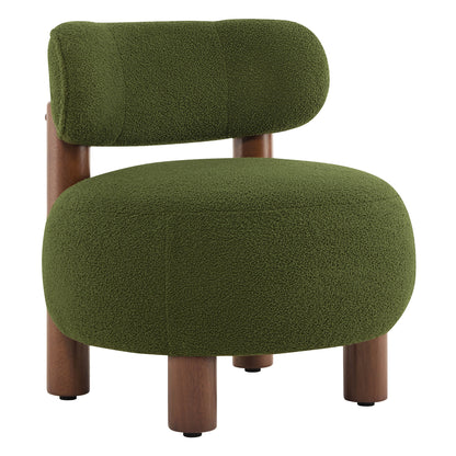 Fauteuil d'appoint Shauna Modern Plush Faux Sherpa 