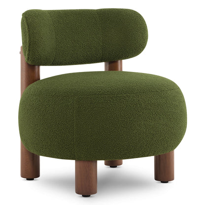 Fauteuil d'appoint Shauna Modern Plush Faux Sherpa 