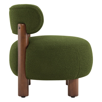 Fauteuil d'appoint Shauna Modern Plush Faux Sherpa 