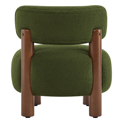 Fauteuil d'appoint Shauna Modern Plush Faux Sherpa 