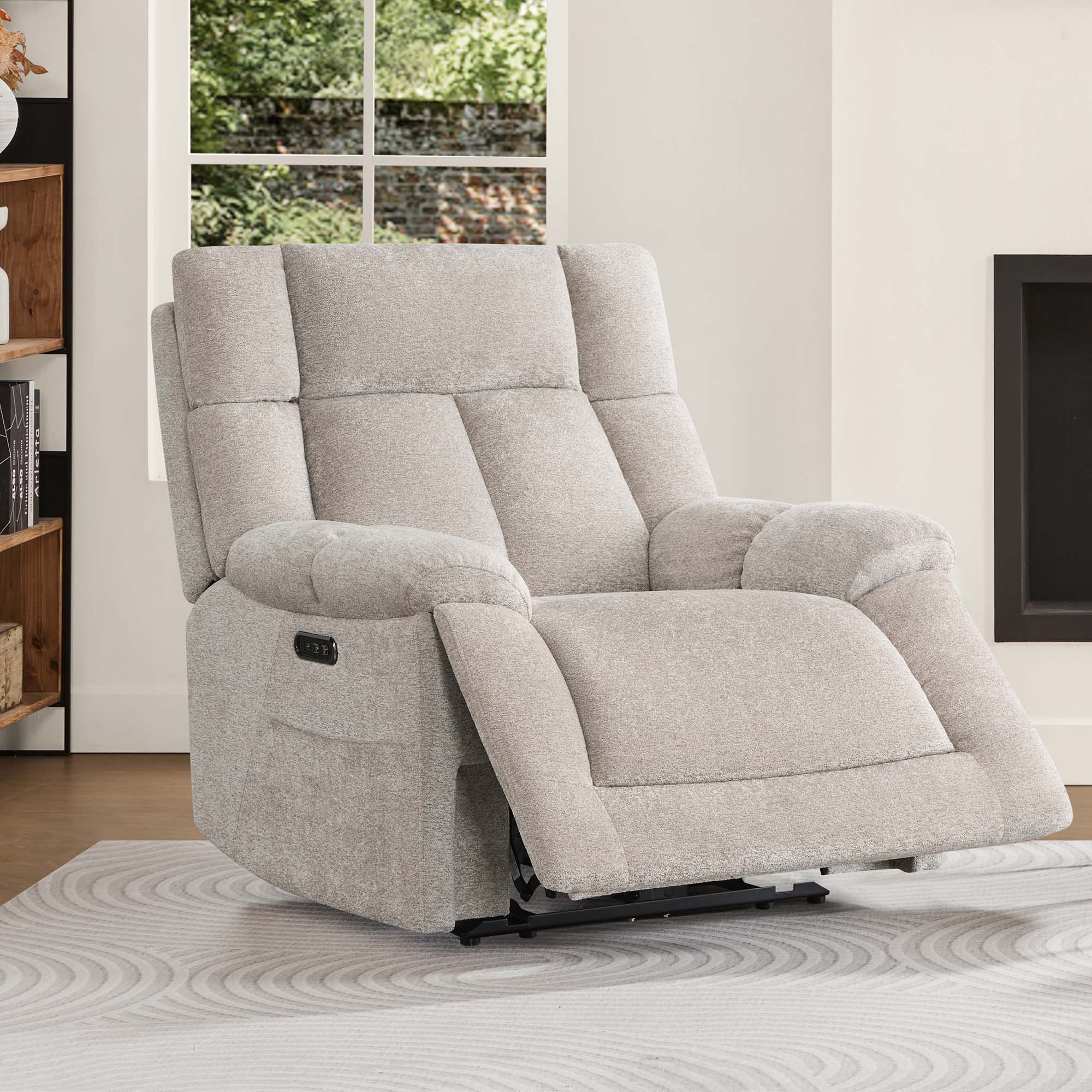 Fauteuil inclinable Sonia avec haut-parleurs Bluetooth et support lombaire électrique