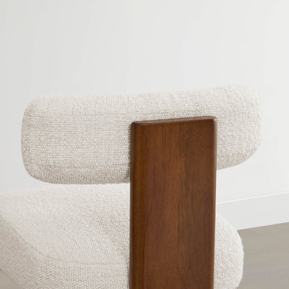 Tabourets de bar Troy Boucle en bois massif