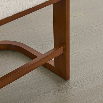 Tabourets de bar Troy Boucle en bois massif