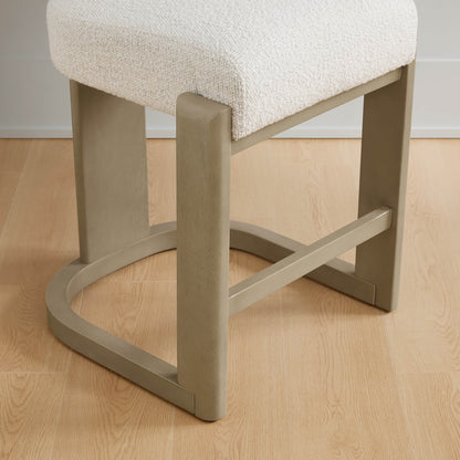 Tabourets de bar Troy Boucle en bois massif