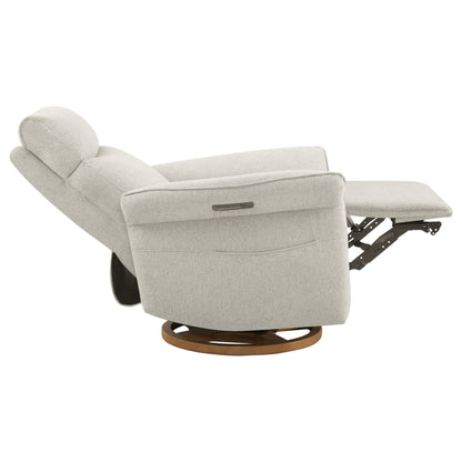 Fauteuil inclinable pivotant et électrique moderne Vinca avec lombaire et appui-tête électriques