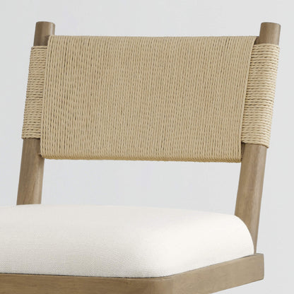 Tabouret de comptoir pivotant tissé Arcadia