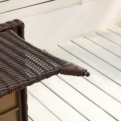 Table basse d'extérieur en rotin Elara