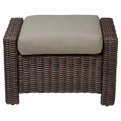 Ensemble de canapés d'extérieur en rotin Elara avec fauteuils à bascule et table basse - 5 places