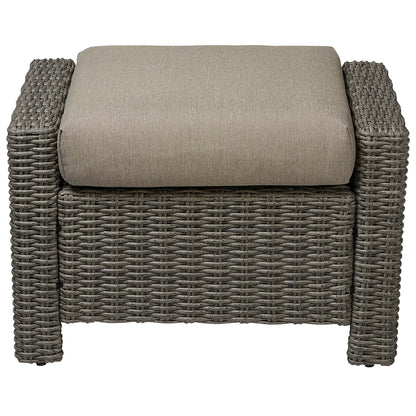 Ensemble de canapés d'extérieur en rotin Elara avec fauteuils à bascule et table basse - 5 places