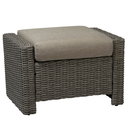 Ensemble de canapés d'extérieur en rotin Elara avec fauteuils à bascule et table basse - 5 places