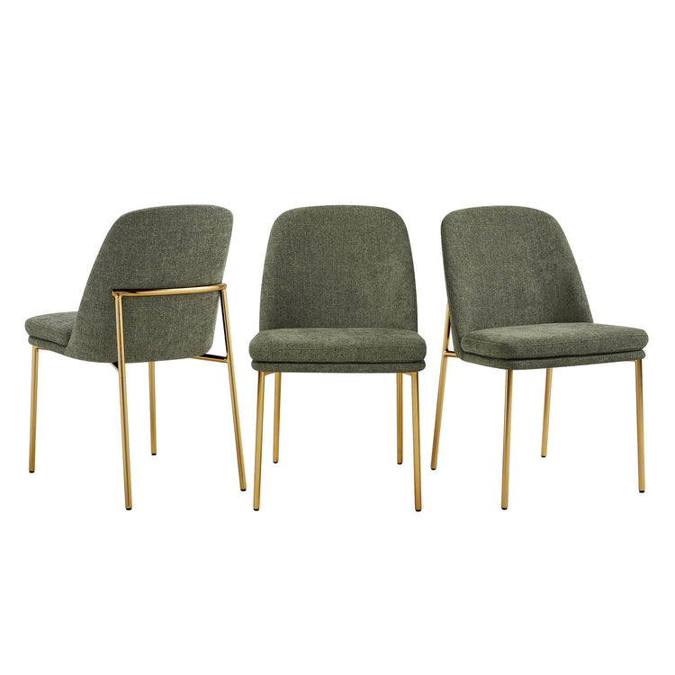 Chaise de salle à manger Golda avec base en métal