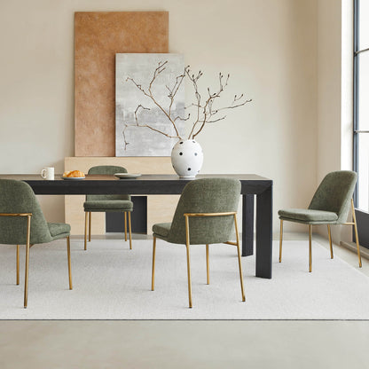 Golda Dining Chair With Metal Base