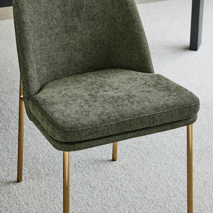 Golda Dining Chair With Metal Base