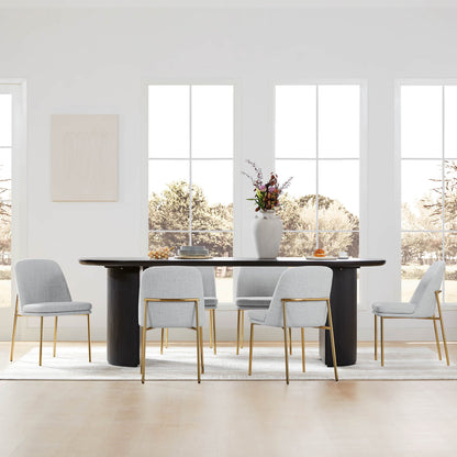 Golda Dining Chair With Metal Base