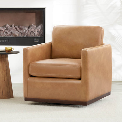 Fauteuil d'appoint pivotant moderne Henry 