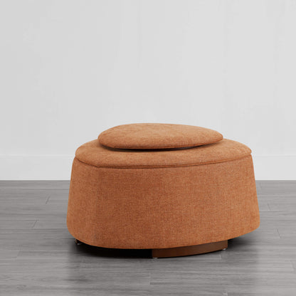 Twin Stone-shaped Storage Modern Ottoman