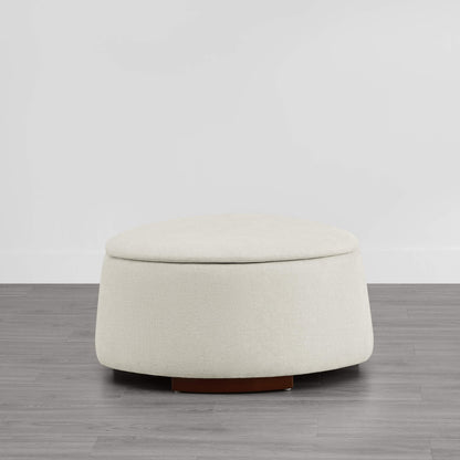 Twin Stone-shaped Storage Modern Ottoman