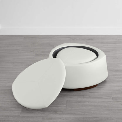Twin Stone-shaped Storage Modern Ottoman