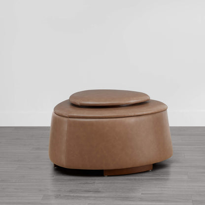 Twin Stone-shaped Storage Modern Ottoman