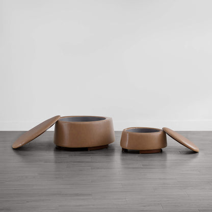 Twin Stone-shaped Storage Modern Ottoman