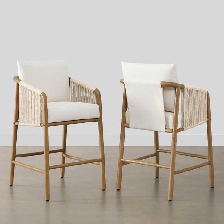 Tabourets de bar modernes en corde Sienna