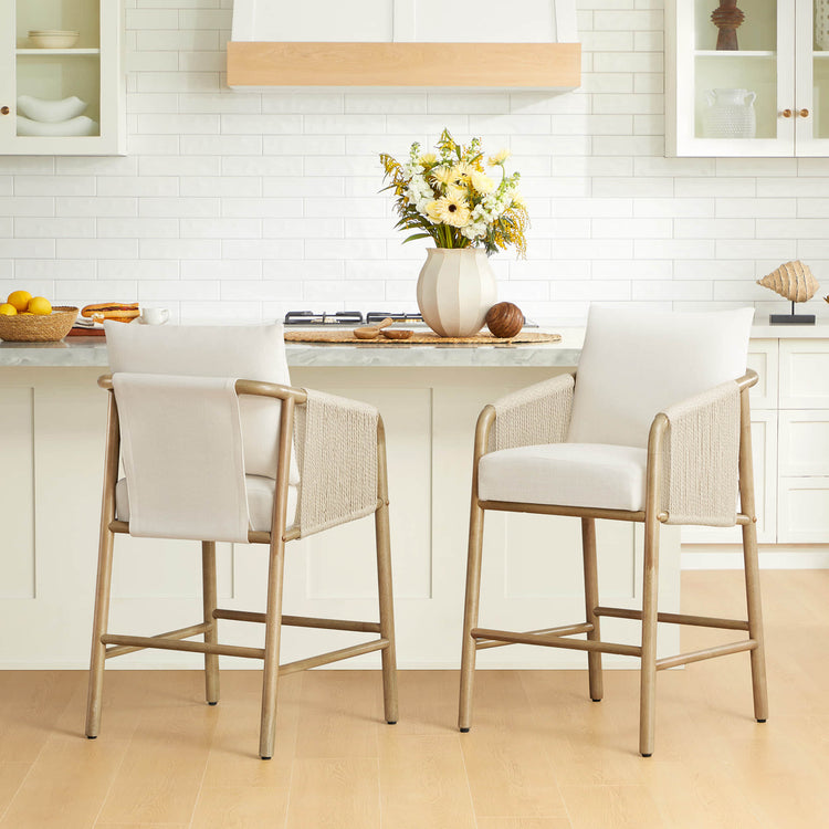 Tabourets de bar modernes en corde Sienna