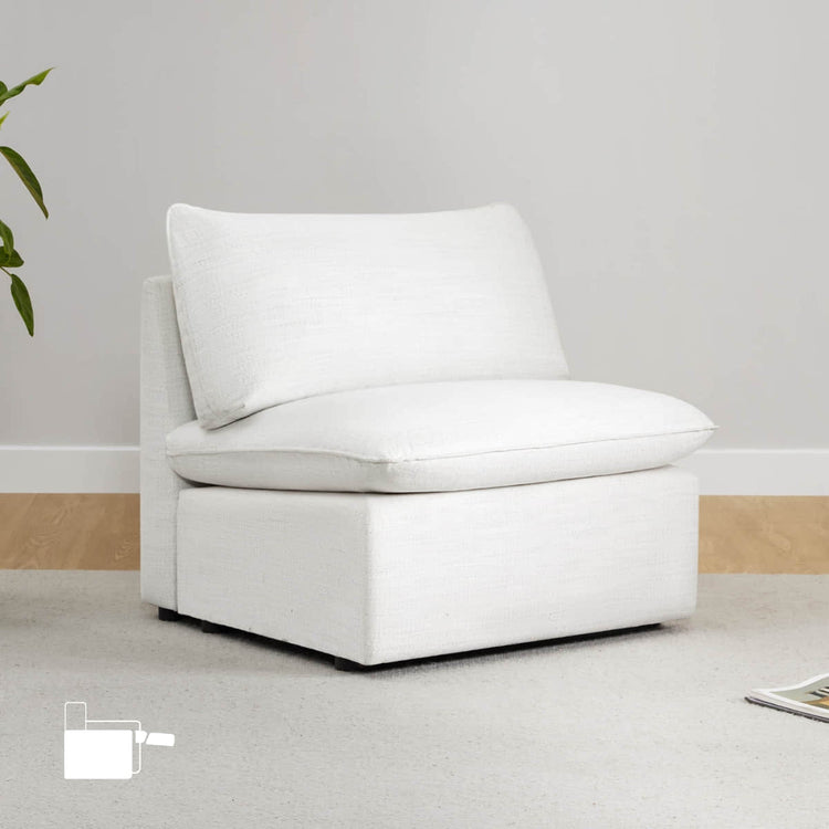 Module de siège électrique sans accoudoirs Sophia avec repose-pieds électrique