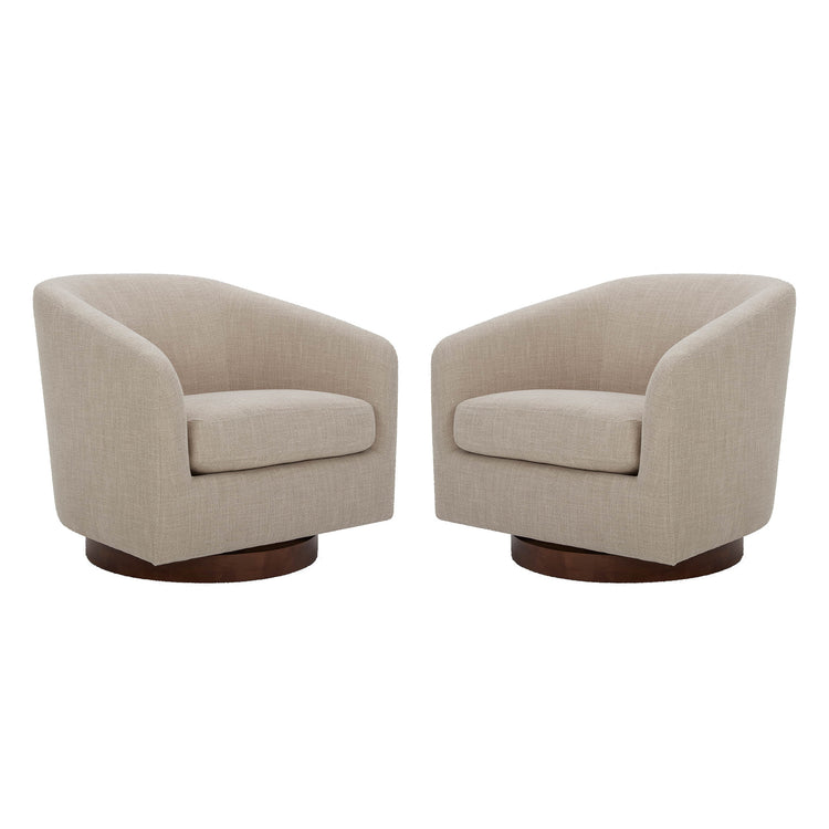 Fauteuil d'appoint pivotant moderne Wren 