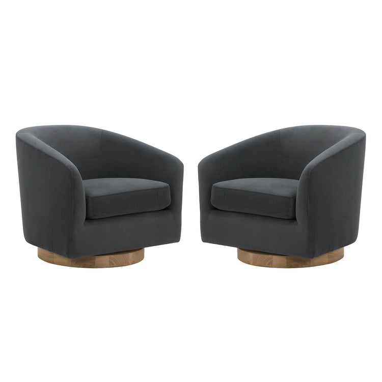 Fauteuil d'appoint pivotant moderne Wren 