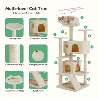 Arbre à chat Betty Cat Griffoir Tower Tree Pet Palace Cat Palace