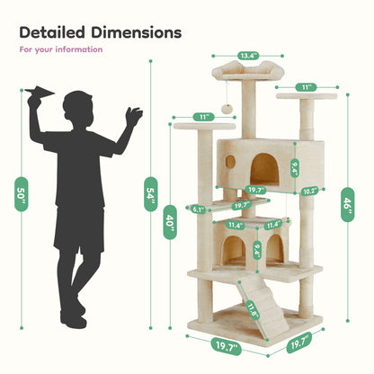 Arbre à chat Betty Cat Griffoir Tower Tree Pet Palace Cat Palace