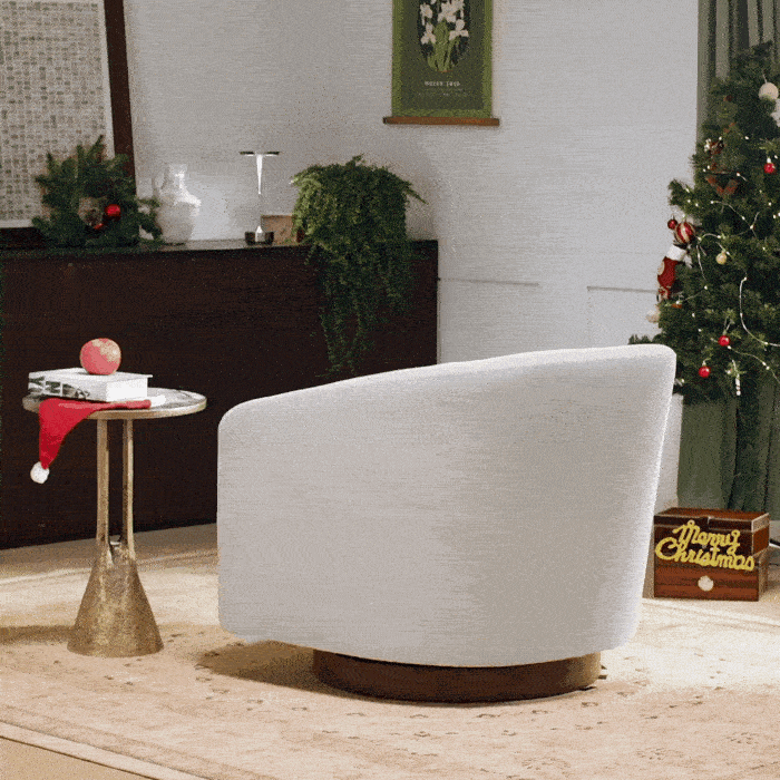 Fauteuil d'appoint pivotant moderne Wren 