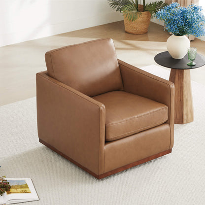 Fauteuil d'appoint pivotant moderne Henry 