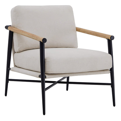 CHITA LIVING-Charlotte Modern Accent Chair-Accent Chair-Fabric-Beige-