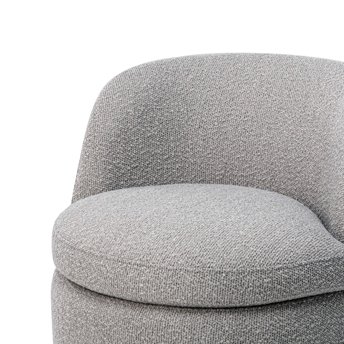 CHITA LIVING-Jolie Boucle Swivel Accent Chair-Accent Chair-Fabric-Light Grey-