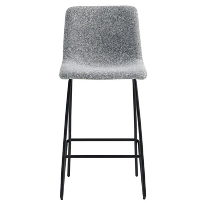 CHITA LIVING-Shiloh Counter Stool ( Set of 2)-Counter Stools-Fabric-Gray (Multi-colored)-