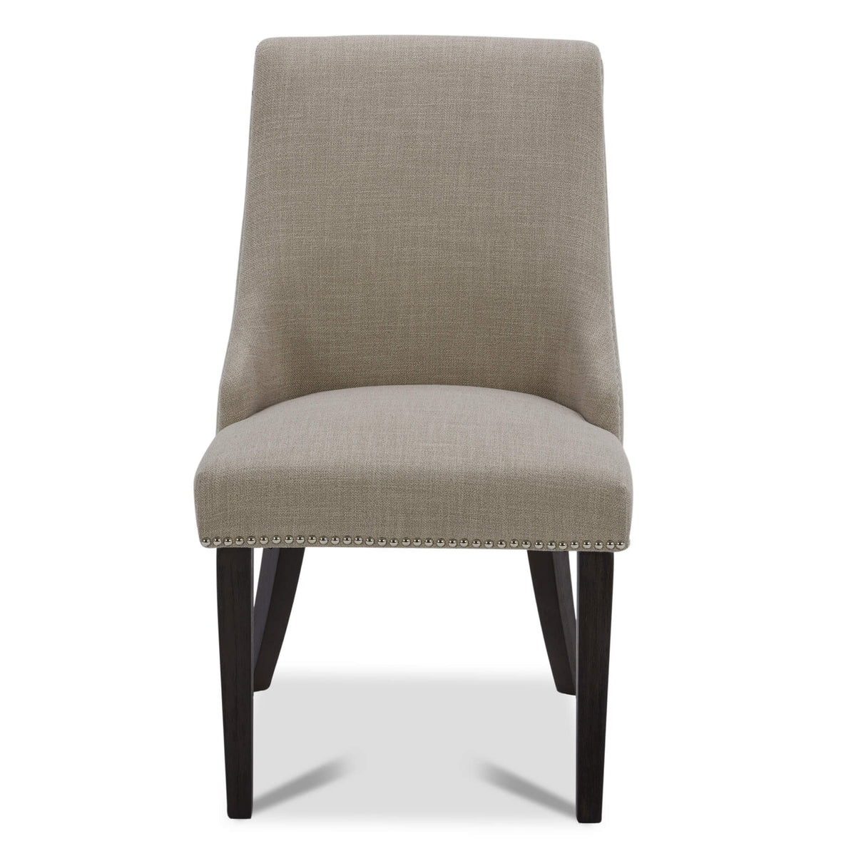 CHITA LIVING-Asher Upholstered Dining Chair with Nailhead Trim (Set of 2)-Dining Chairs-Fabric-Tan (Performance Fabric)-