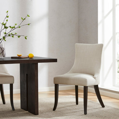 CHITA LIVING-Mia Romantic Dining Chair (Set of 2)-Dining Chairs-Performance Fabric-Linen-