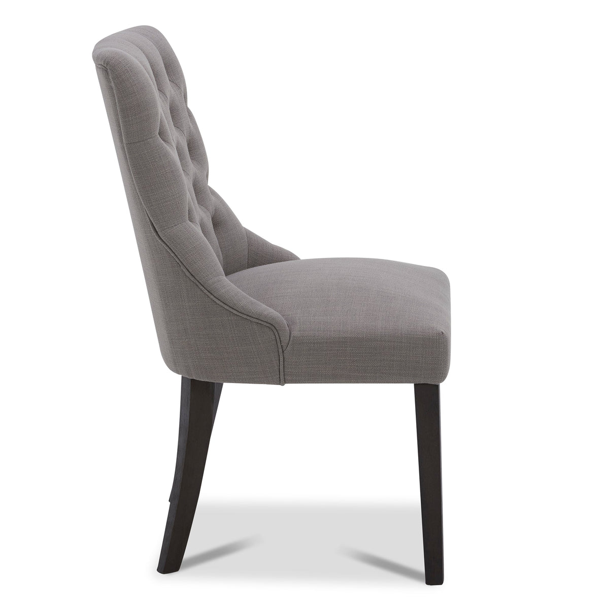 CHITA LIVING-Morgan Prime Tufted Dining Chair (Set of 2)-Dining Chairs-Performance Fabric-Flint Gray-