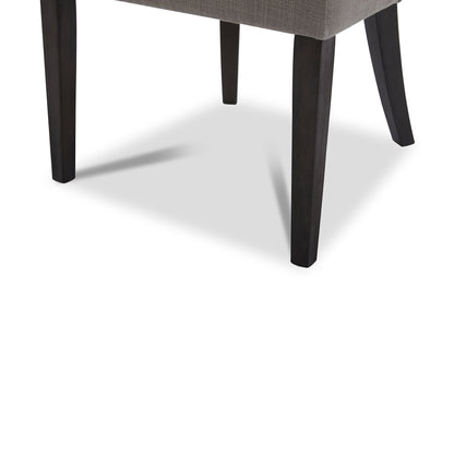 CHITA LIVING-Morgan Prime Tufted Dining Chair (Set of 2)-Dining Chairs-Performance Fabric-Flint Gray-